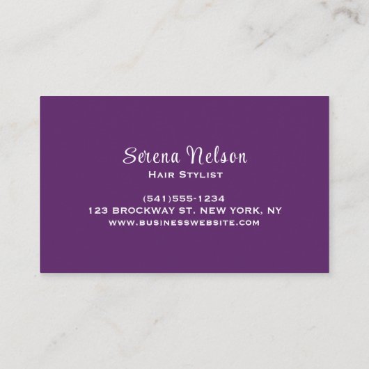 美容師サロン美容師ツール美しい 名刺 (裏面)