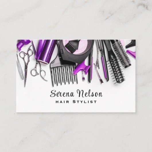 美容師サロン美容師ツール美しい 名刺 (正面)