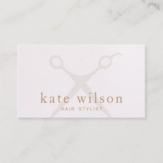 美容師サロン鋏 名刺 (正面)