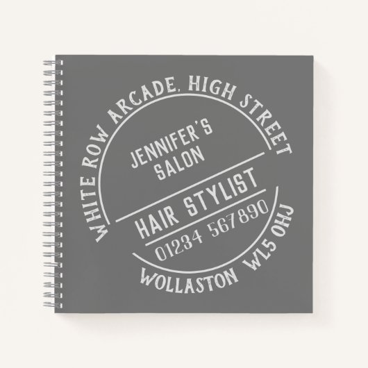 美容師サロン ノートブック (正面)
