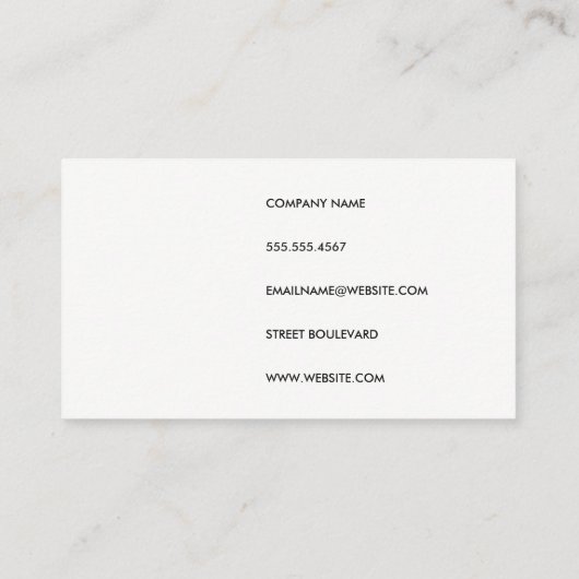 美容師サロン 名刺 (裏面)