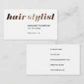美容師サロン 名刺 (正面/裏面)