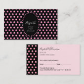 美容師シかわいらしックピエレガントンクアポイントメント 名刺 (正面/裏面)