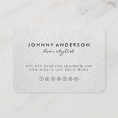 美容師シザーアイコンロイヤリティ ロイヤリティカード (裏面)