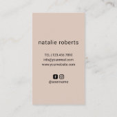 美容師シザーハンドロゴ美しいサロン写真 名刺 (裏面)