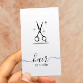 美容師シザーミニマリストヘアドレッサー 名刺
