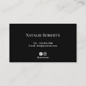 美容師シザーロゴプロフェッショナル 名刺 (裏面)