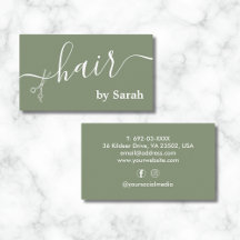 美容師シザー理容師ショップセージグリーンカスタム