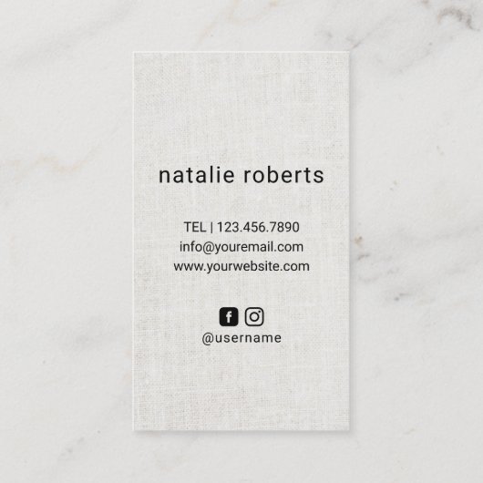 美容師シザー&ハンドロゴ美しいサロン 名刺 (裏面)