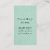 美容師シザー&フェザークラスリネンモダン 名刺 (裏面)