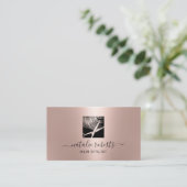 美容師シモダンザーロゴバラ金ゴールドサロン 名刺 (スタンド正面)