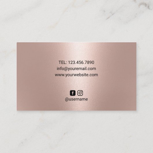 美容師シモダンザーロゴバラ金ゴールドサロン 名刺 (裏面)