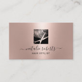 美容師シモダンザーロゴバラ金ゴールドサロン 名刺 (正面)