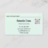 美容師シリンジボトックス注射銀グラデーション 予約カード (裏面)