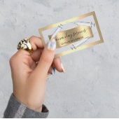 美容師シリンジボトックスB12 QRCodeグレー金ゴールド 名刺