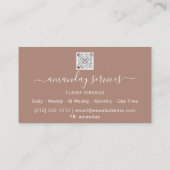 美容師シリンジボトックスB12 QRCodeバラ 名刺 (裏面)