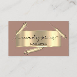 美容師シリンジボトックスB12 QRCodeバラ 名刺