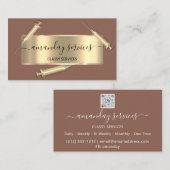 美容師シリンジボトックスB12 QRCodeフレーム 名刺 (正面/裏面)