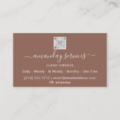 美容師シリンジボトックスB12 QRCodeフレーム 名刺 (裏面)