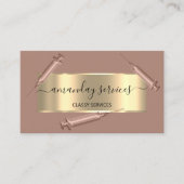 美容師シリンジボトックスB12 QRCodeブラウン 名刺 (正面)