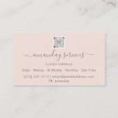 美容師シリンジボトックスB12 QRCodeホログラフ 名刺 (裏面)