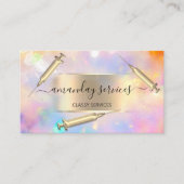 美容師シリンジボトックスB12 QRCodeホログラフ 名刺 (正面)