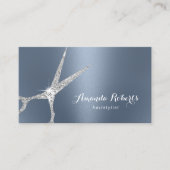 美容師シルバーシザーダスティブルーサロン 名刺 (正面)