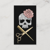 美容師シルブグリッタースカル美しいサロン 名刺 (正面)