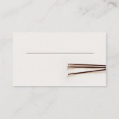 美容師シンプル及び自然美しいサロン 名刺 (裏面)