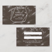 美容師ジオメトリ美しいサロンの参照 紹介カード (正面/裏面)