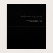 美容師スクリプトグレーピンクトレンディー折り畳み 名刺 (内部フラット)