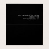 美容師スクリプトグレーピンクトレンディー折り畳み 名刺 (内部フラット)