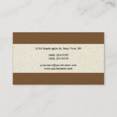 美容師スクリプトプロフェッショナル石の壁パターン 名刺 (裏面)