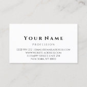 美容師スタイリストはさみバラモダンSimple 名刺 (裏面)