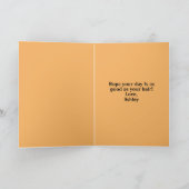 美容師スタイリストグッドヘア誕生日カード サンキューカード (内部)