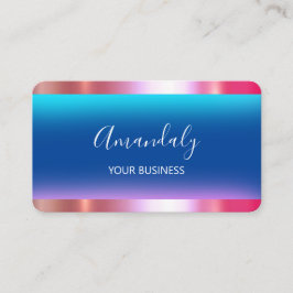 美容師スタイリストコイフールシザーズネイビー 名刺