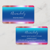 美容師スタイリストコイフールシザーズネイビー 名刺 (正面/裏面)