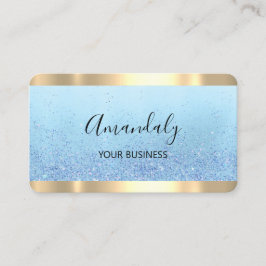 美容師スタイリストコイフールシザーズブルー 名刺