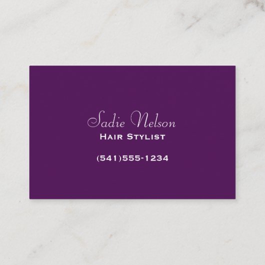 美容師スタイリストサロン美しいツール 名刺 (裏面)