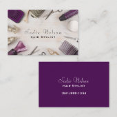 美容師スタイリストサロン美しいツール 名刺 (正面/裏面)