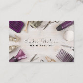 美容師スタイリストサロン美しいツール 名刺 (正面)