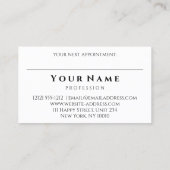 美容師スタイリストシザーズバラスモークミント 名刺 (裏面)