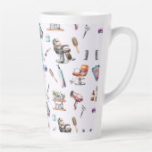 美容師スタイリストヘアサロン パーソナライズされた カフェラテマグ (右)