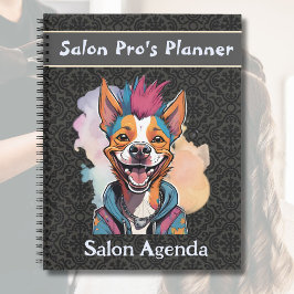 美容師スタイリッシュ向けの犬の贈り物美容師 ノートブック