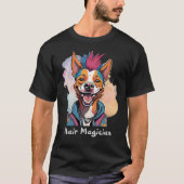 美容師スタイリッシュ向けの犬の贈り物美容師 Tシャツ (正面)