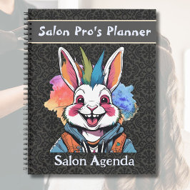 美容師スタイリッシュ向けウサギ美容師 ノートブック