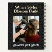 美容師スタイリッシュ向けディアギフト美容師 ノートブック (裏面)