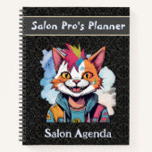 美容師スタイリッシュ向けプレゼント美容師 ノートブック (正面)