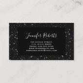 美容師スパークリスターズブラックモダンエレガント 名刺 (裏面)