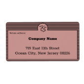 美容師スモールカンパニーカスタム文字&モノグラム ラベル (正面)